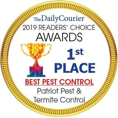 Daily Courier award for best pest control: Patriot Pest & Termite Control